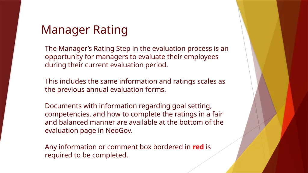 Neogov Perform Manager Training Perform is a - slide 7 of 28