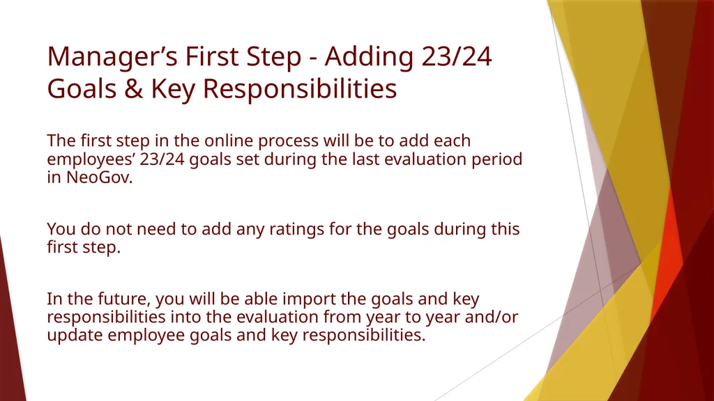Neogov Perform Manager Training Perform is a - slide 6 of 28