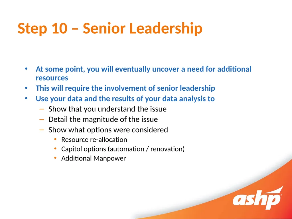 So You Want To Perform Internal Benchmarking - slide 23 of 25
