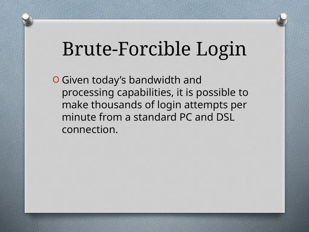 Chapter 6 Attacking Authentication Adam Fremd - slide 10 of 70