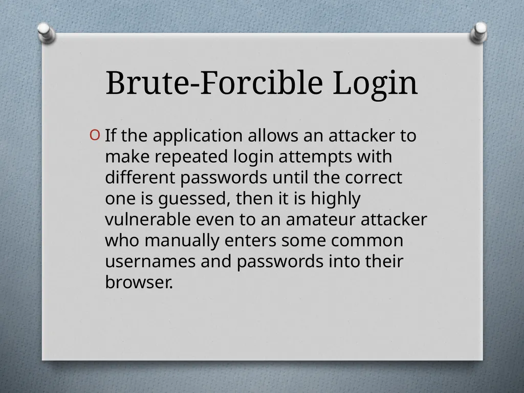 Chapter 6 Attacking Authentication Adam Fremd - slide 8 of 70