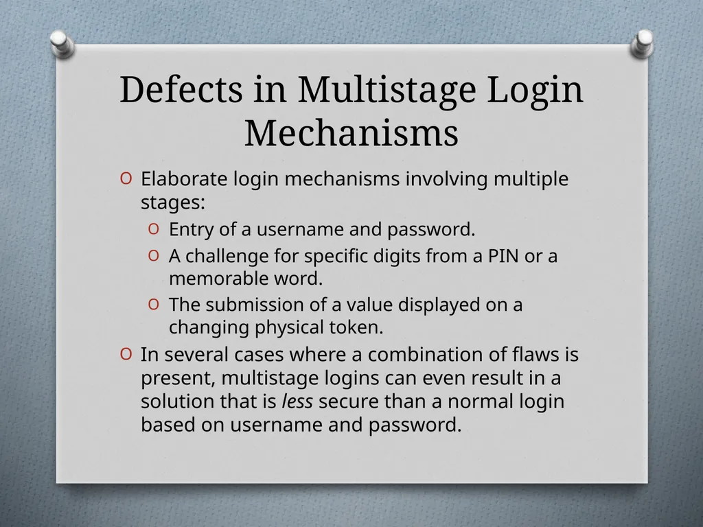 Chapter 6 Attacking Authentication Adam Fremd - slide 51 of 70