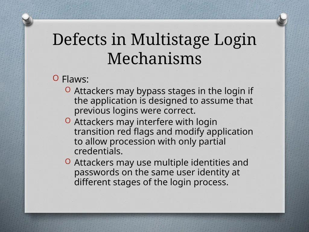 Chapter 6 Attacking Authentication Adam Fremd - slide 52 of 70
