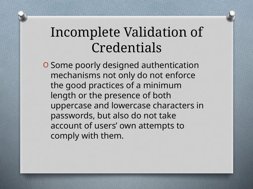 Chapter 6 Attacking Authentication Adam Fremd - slide 40 of 70