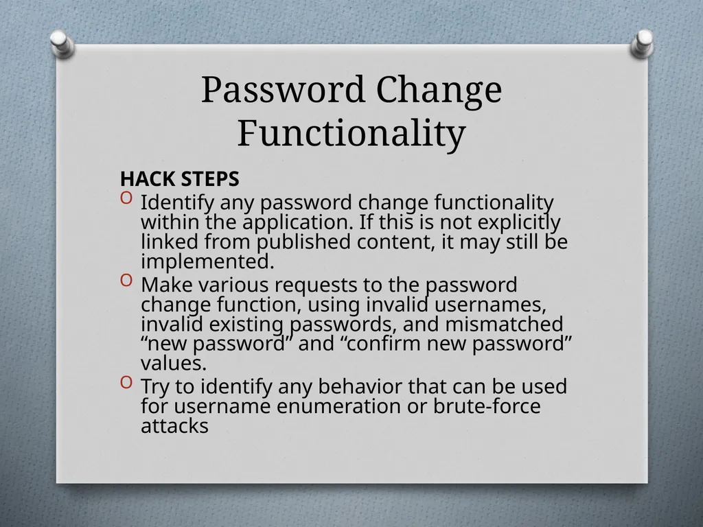 Chapter 6 Attacking Authentication Adam Fremd - slide 22 of 70