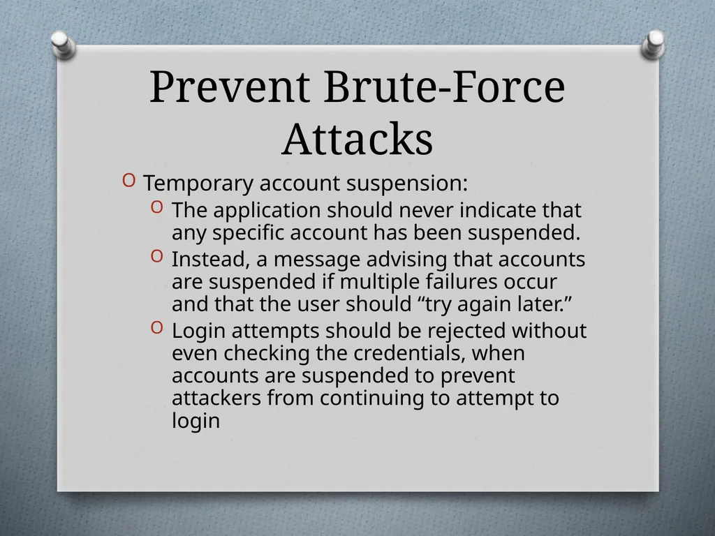 Chapter 6 Attacking Authentication Adam Fremd - slide 65 of 70