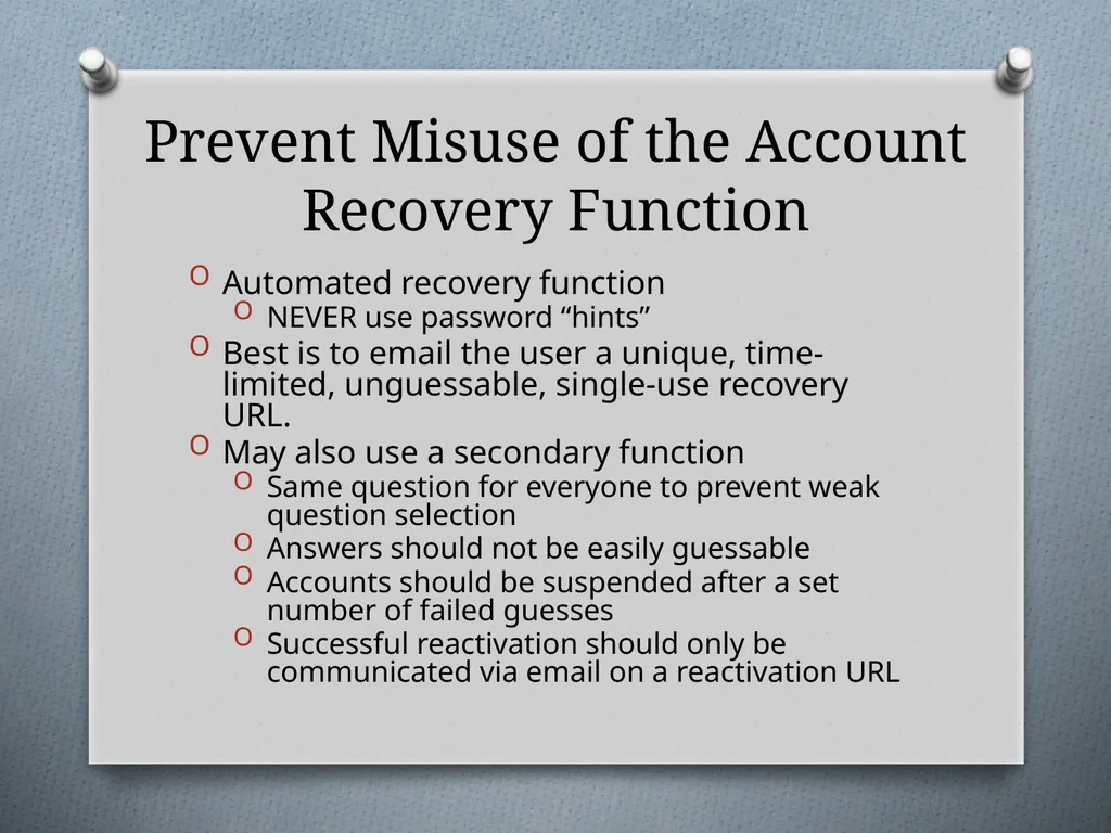 Chapter 6 Attacking Authentication Adam Fremd - slide 68 of 70