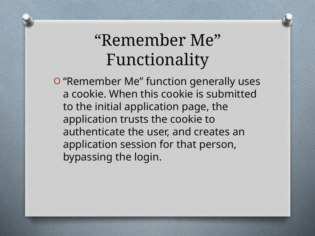 Chapter 6 Attacking Authentication Adam Fremd - slide 30 of 70