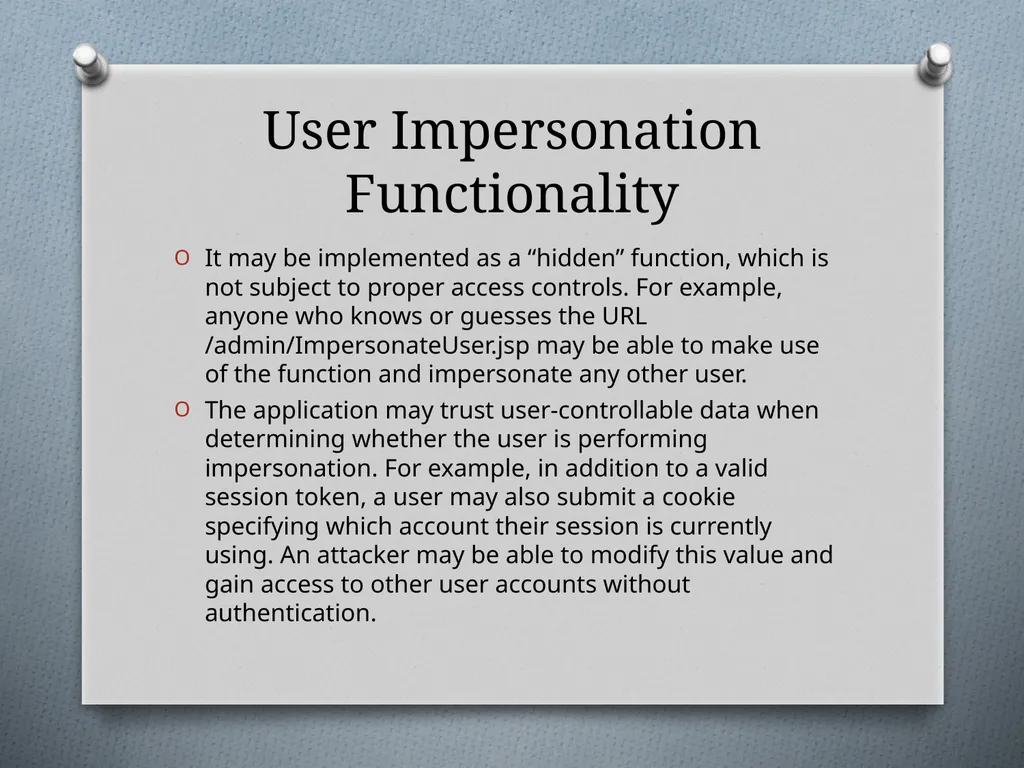 Chapter 6 Attacking Authentication Adam Fremd - slide 35 of 70