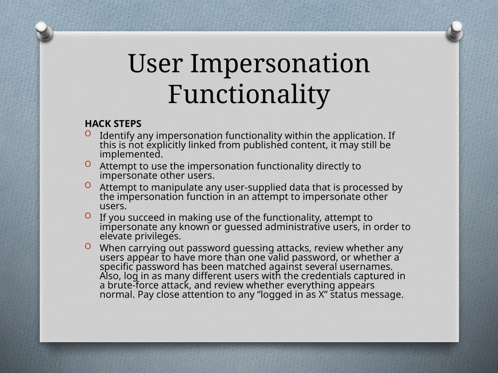 Chapter 6 Attacking Authentication Adam Fremd - slide 39 of 70