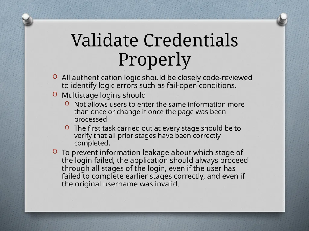 Chapter 6 Attacking Authentication Adam Fremd - slide 61 of 70