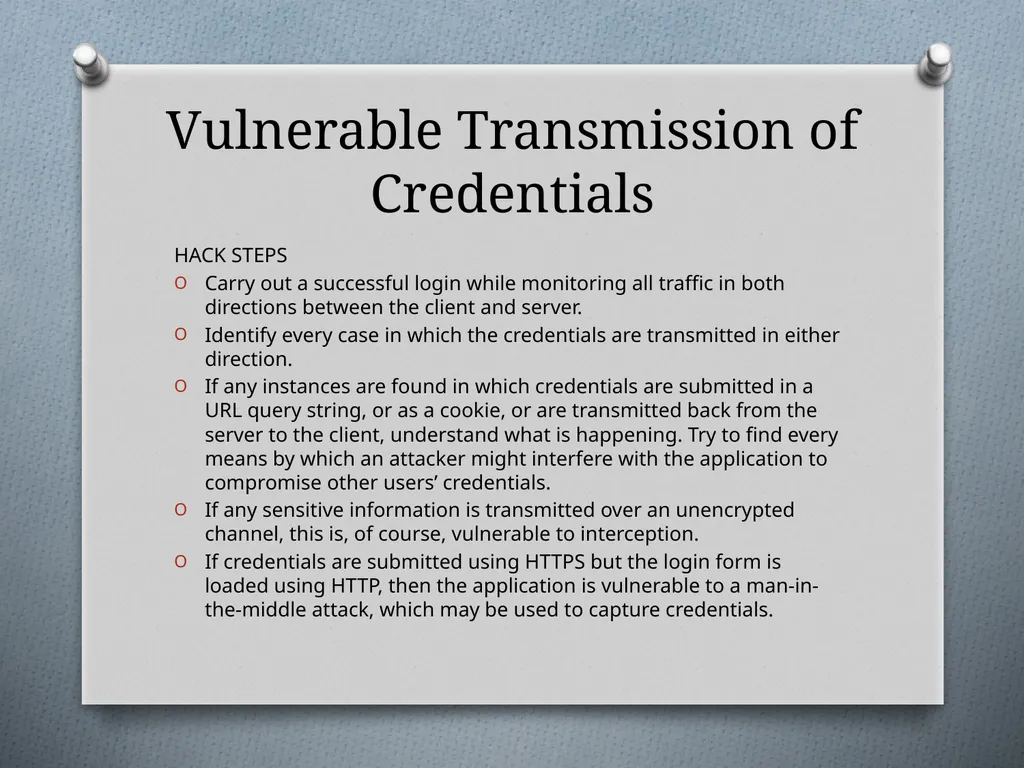 Chapter 6 Attacking Authentication Adam Fremd - slide 19 of 70
