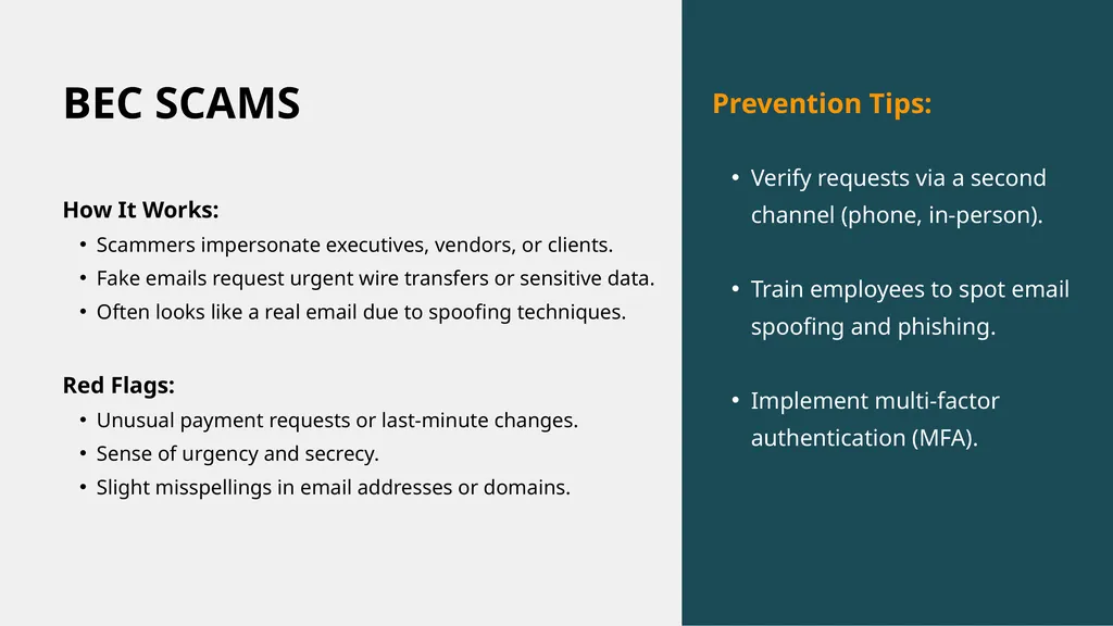 SMALL BUSINESS Protecting your business from - slide 5 of 12