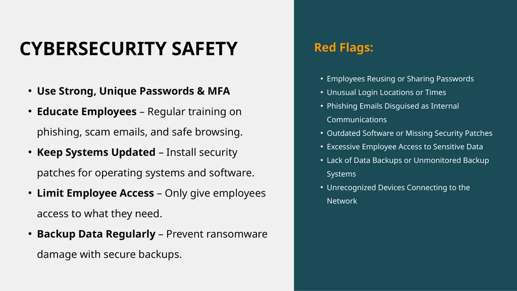 SMALL BUSINESS Protecting your business from - slide 6 of 12
