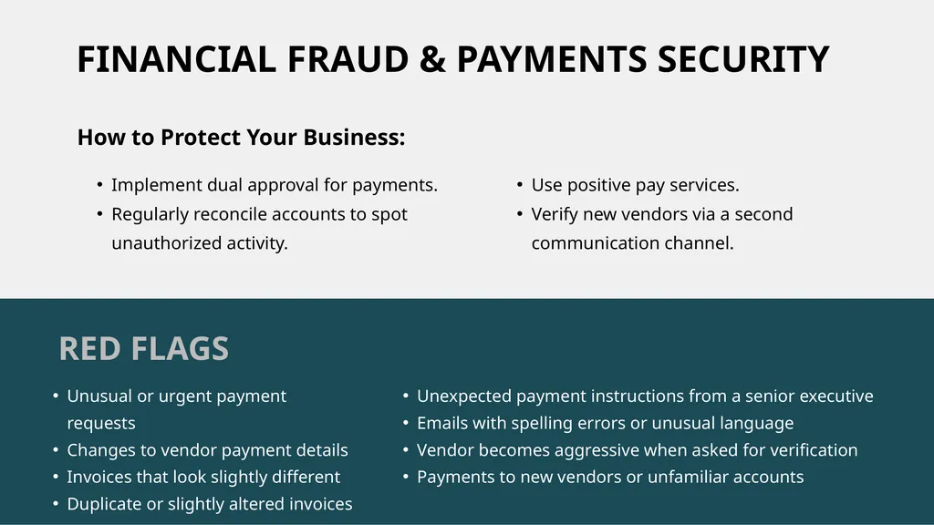SMALL BUSINESS Protecting your business from - slide 8 of 12