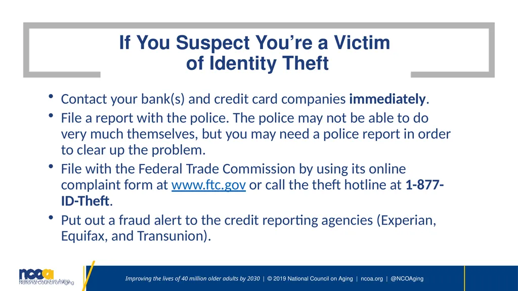 Seniors Against scams Speaker | Date Improving the - slide 22 of 26