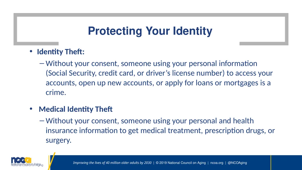 Seniors Against scams Speaker | Date Improving the - slide 19 of 26
