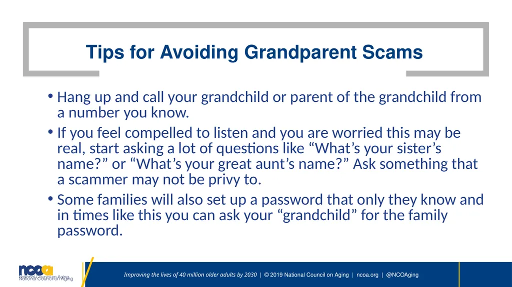 Seniors Against scams Speaker | Date Improving the - slide 17 of 26