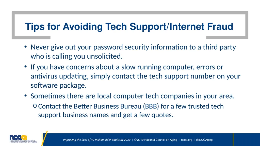 Seniors Against scams Speaker | Date Improving the - slide 12 of 26