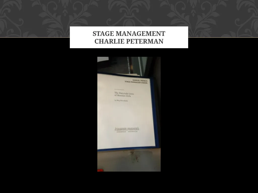 Cottey College Theatre Department: Professor Laura - slide 13 of 26