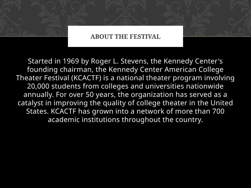 Cottey College Theatre Department: Professor Laura - slide 3 of 26