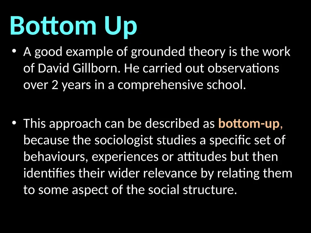 Interpretivism Structure Vs Action Interactionism: - slide 49 of 77