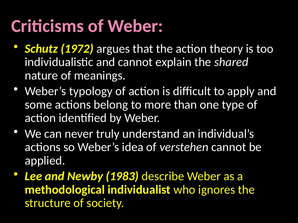 Interpretivism Structure Vs Action Interactionism: - slide 52 of 77