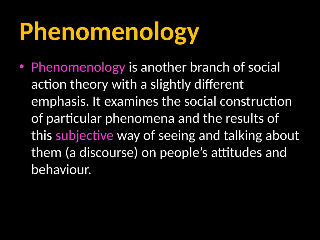 Interpretivism Structure Vs Action Interactionism: - slide 66 of 77