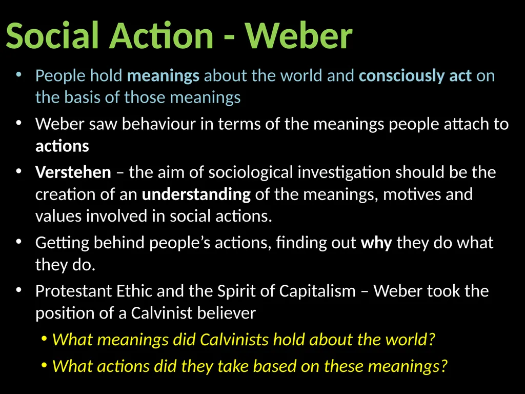 Interpretivism Structure Vs Action Interactionism: - slide 17 of 77