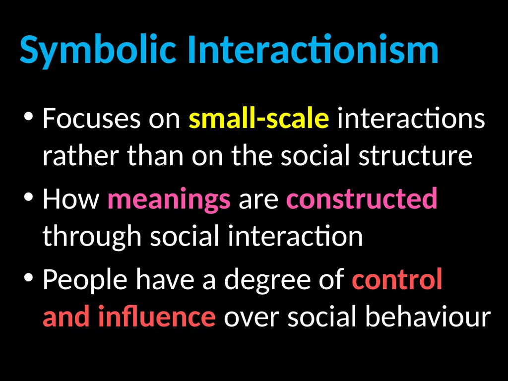 Interpretivism Structure Vs Action Interactionism: - slide 18 of 77