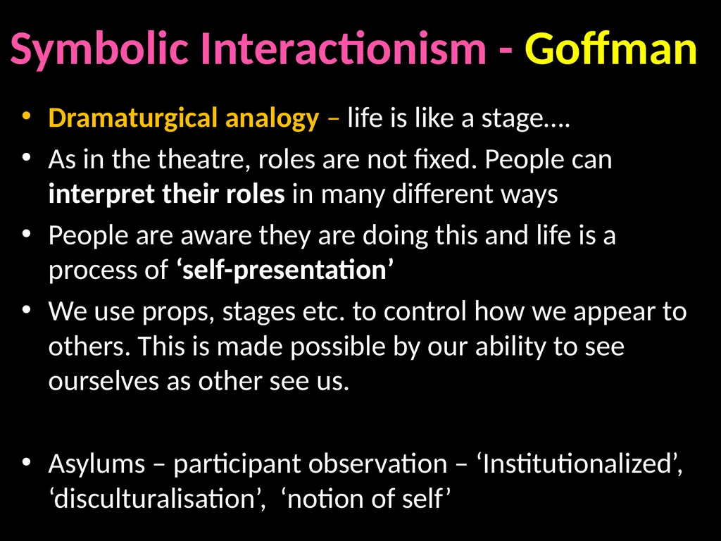 Interpretivism Structure Vs Action Interactionism: - slide 20 of 77