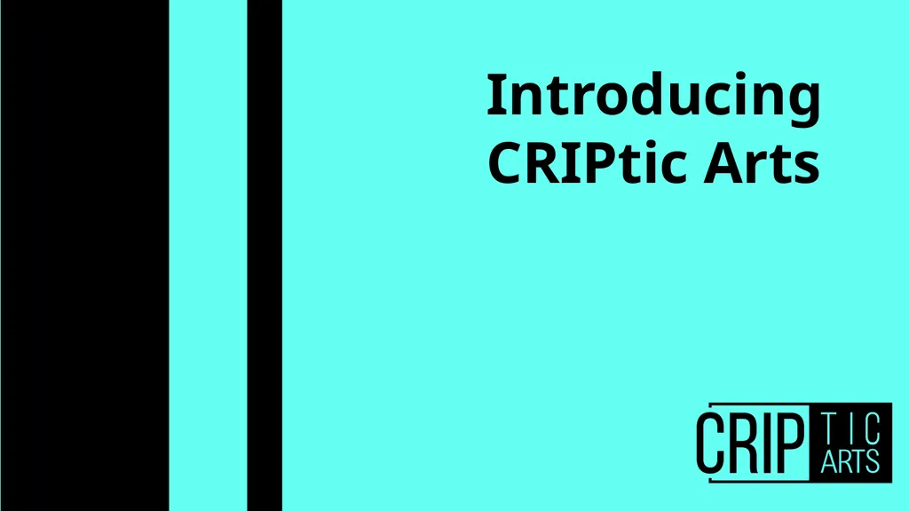CRIPtic 2024 CRIPtic Arts 2025 Artist Q&A Plan - slide 3 of 18