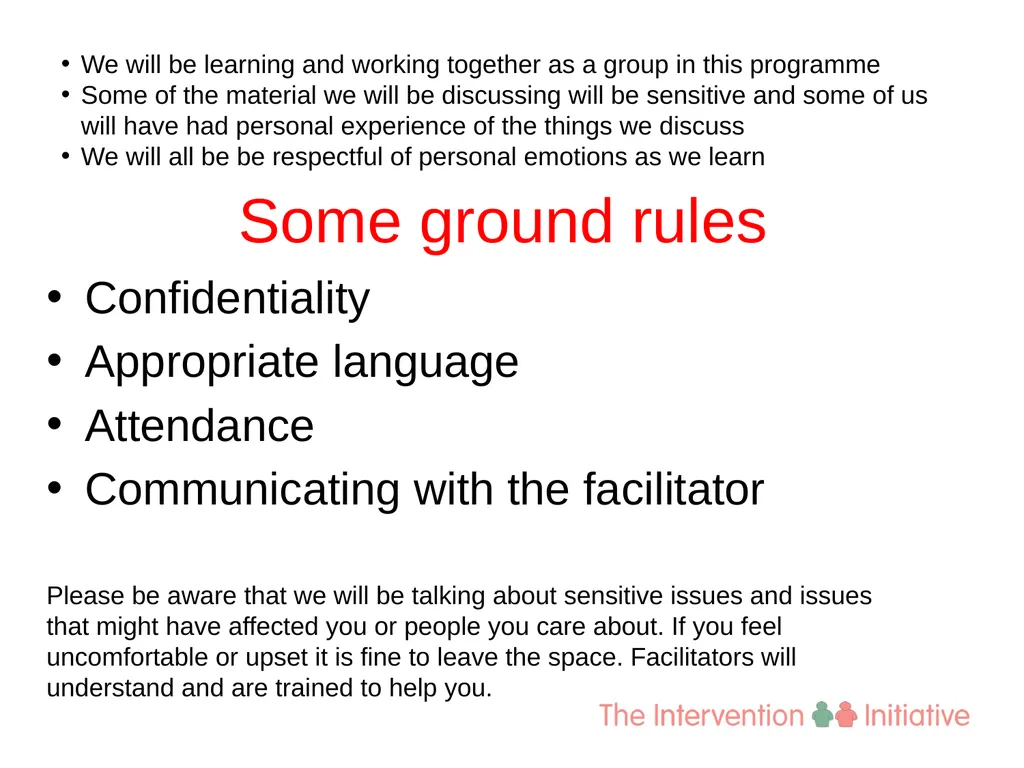 Session 7 Practical Intervention Part Two Stages - slide 4 of 7