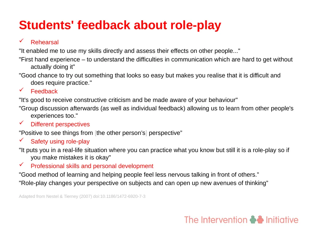 Session 7 Practical Intervention Part Two Stages - slide 5 of 7