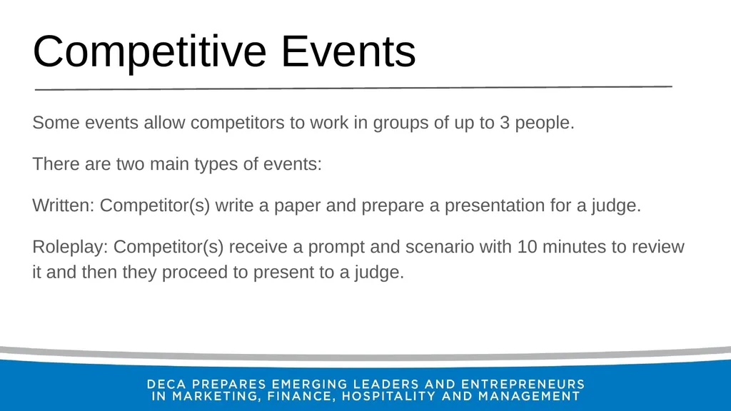 Welcome to (Chapter Name) DECA What is DECA? DECA - slide 5 of 7