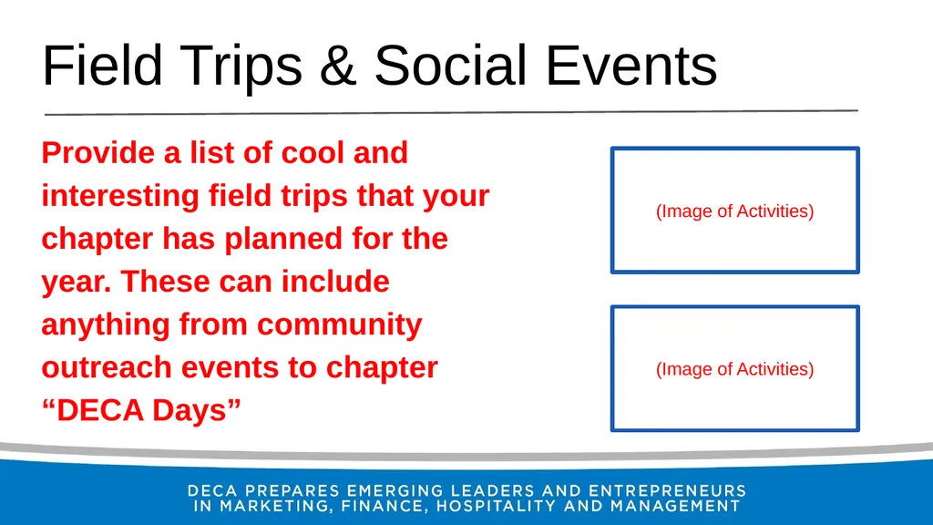 Welcome to (Chapter Name) DECA What is DECA? DECA - slide 3 of 7