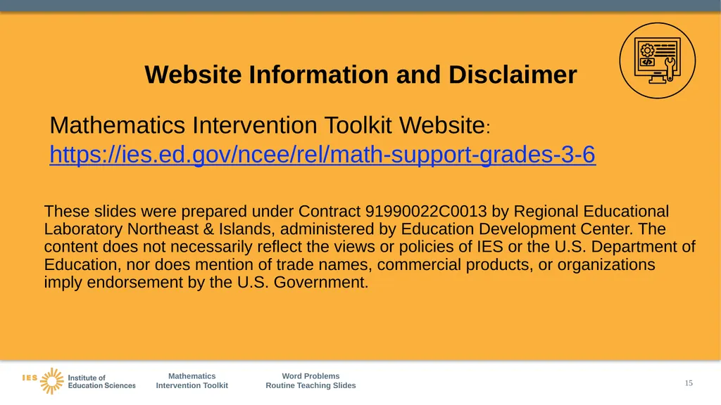 Optional Teaching Slides For Instructional - slide 15 of 15