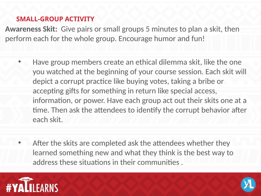 Responsible Leadership on Transparency and Good - slide 5 of 6