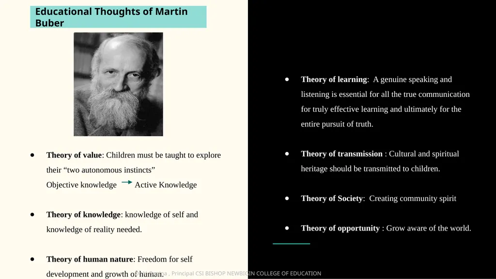 KNOWLEDGE AND CURRICULUM Unit III - Child Centred - slide 14 of 21