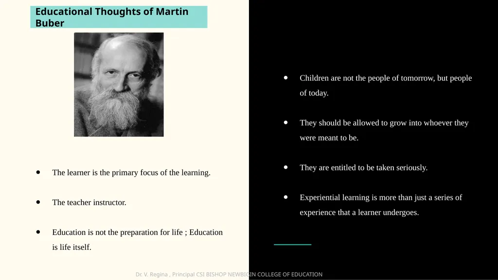 KNOWLEDGE AND CURRICULUM Unit III - Child Centred - slide 15 of 21