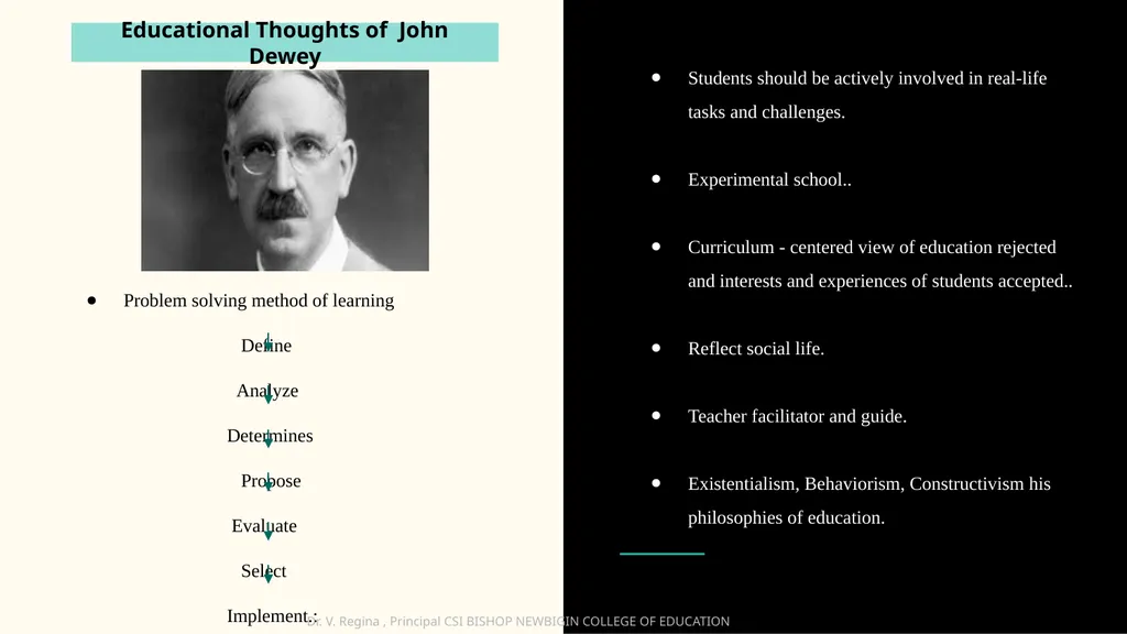 KNOWLEDGE AND CURRICULUM Unit III - Child Centred - slide 19 of 21