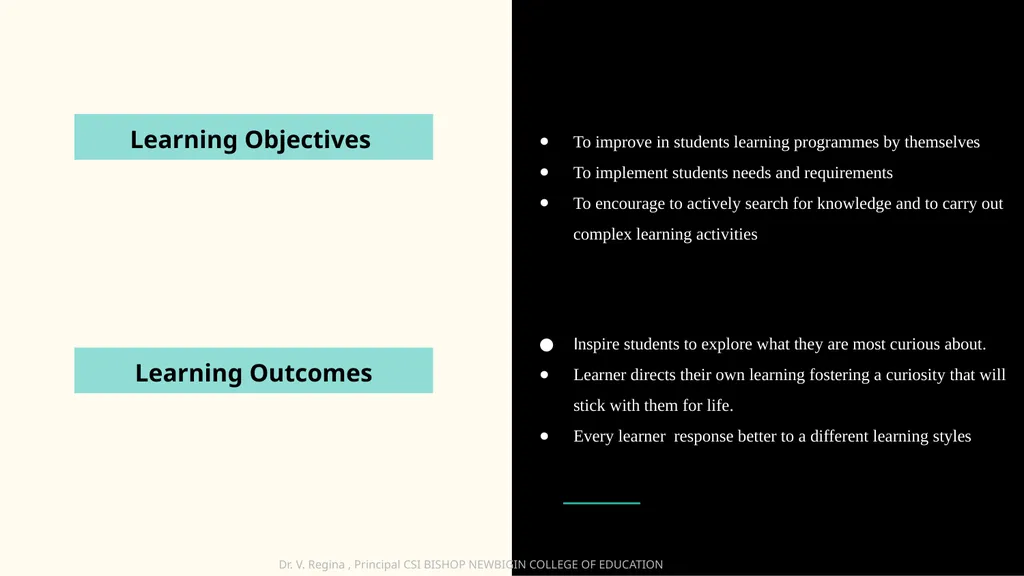 KNOWLEDGE AND CURRICULUM Unit III - Child Centred - slide 3 of 21