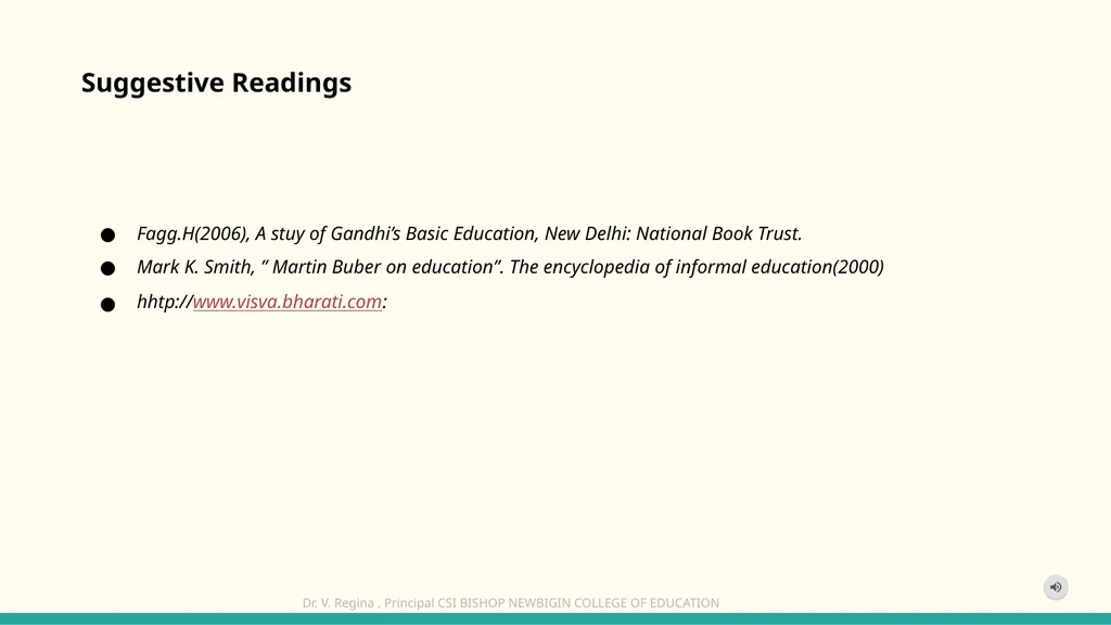 KNOWLEDGE AND CURRICULUM Unit III - Child Centred - slide 21 of 21