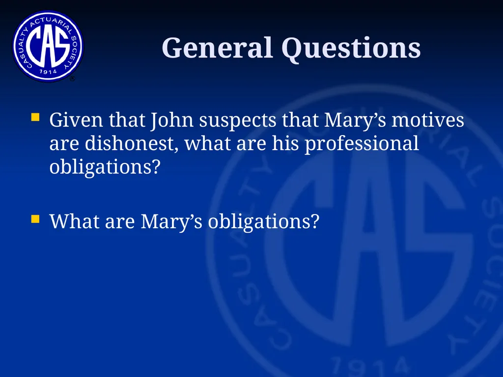 Skit on Ratemaking Committee on Professionalism - slide 7 of 23