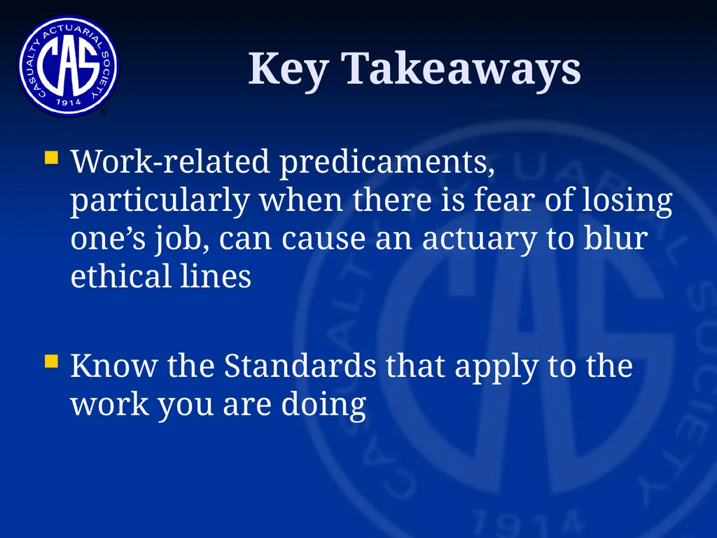 Skit on Ratemaking Committee on Professionalism - slide 23 of 23