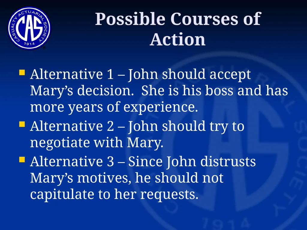 Skit on Ratemaking Committee on Professionalism - slide 19 of 23