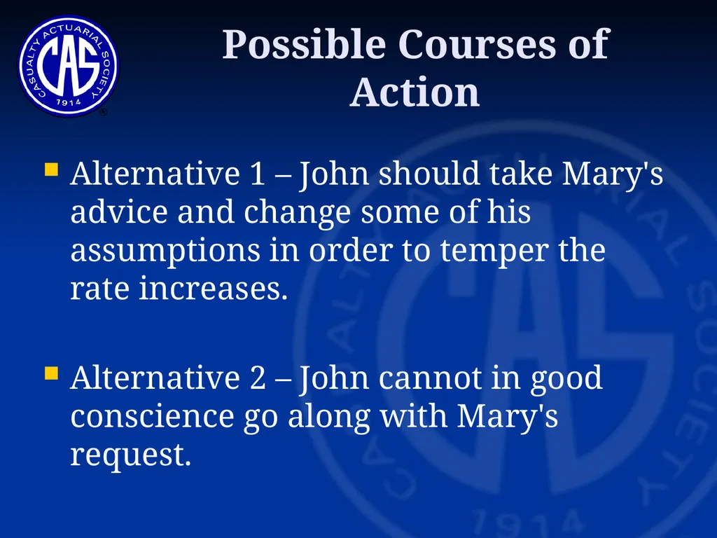 Skit on Ratemaking Committee on Professionalism - slide 22 of 23