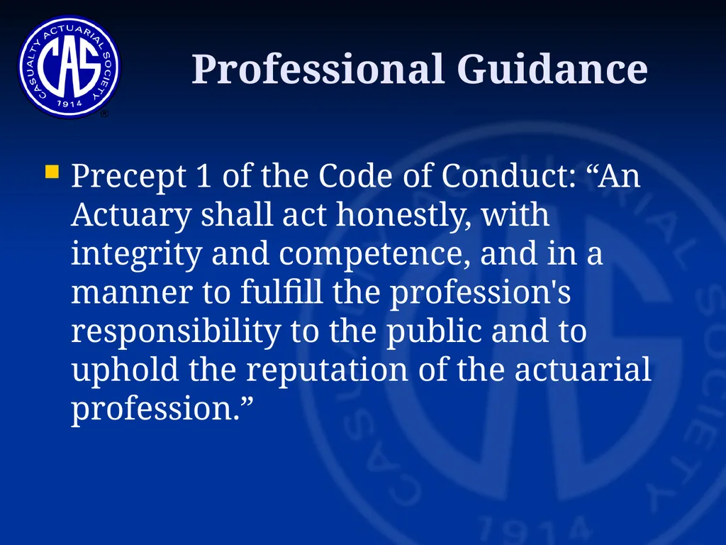 Skit on Ratemaking Committee on Professionalism - slide 8 of 23
