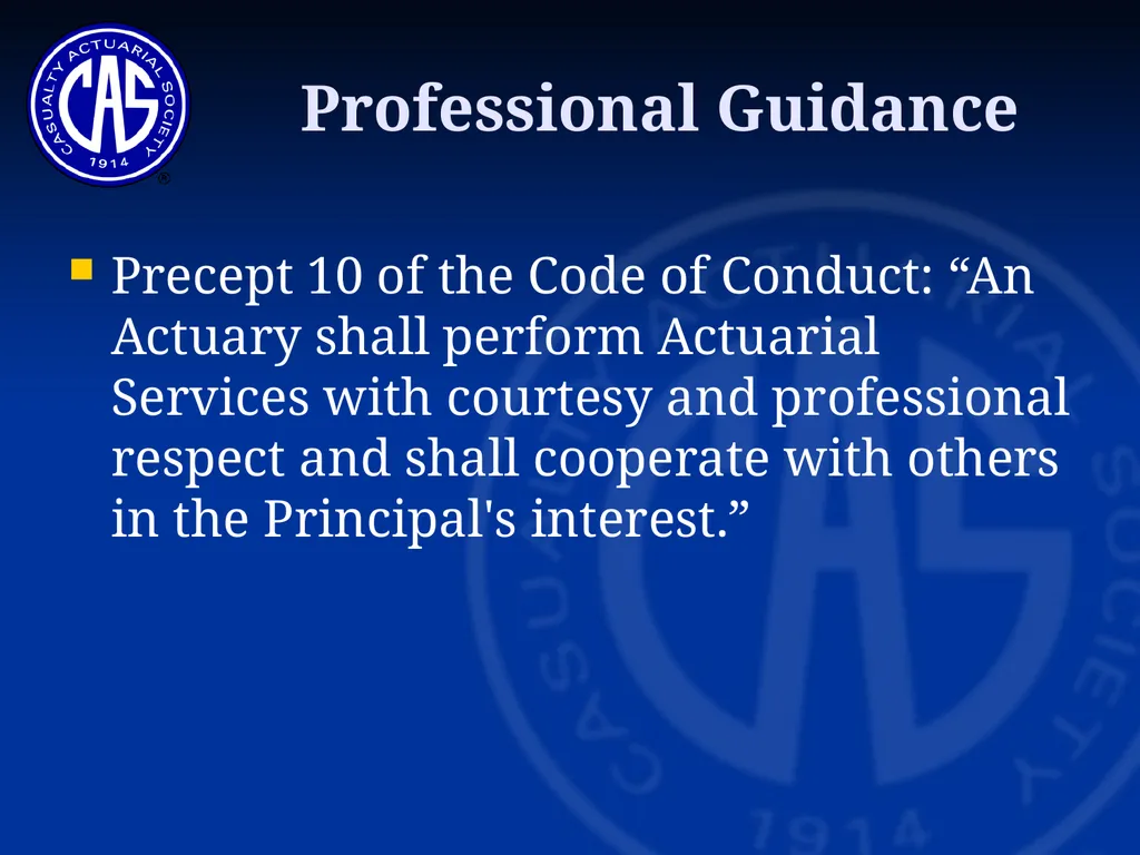 Skit on Ratemaking Committee on Professionalism - slide 9 of 23