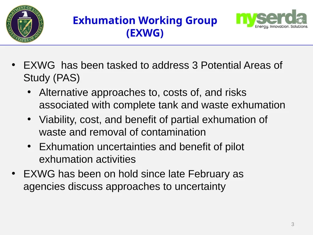 Phase 1 Studies Update Quarterly Public Meeting - slide 3 of 10
